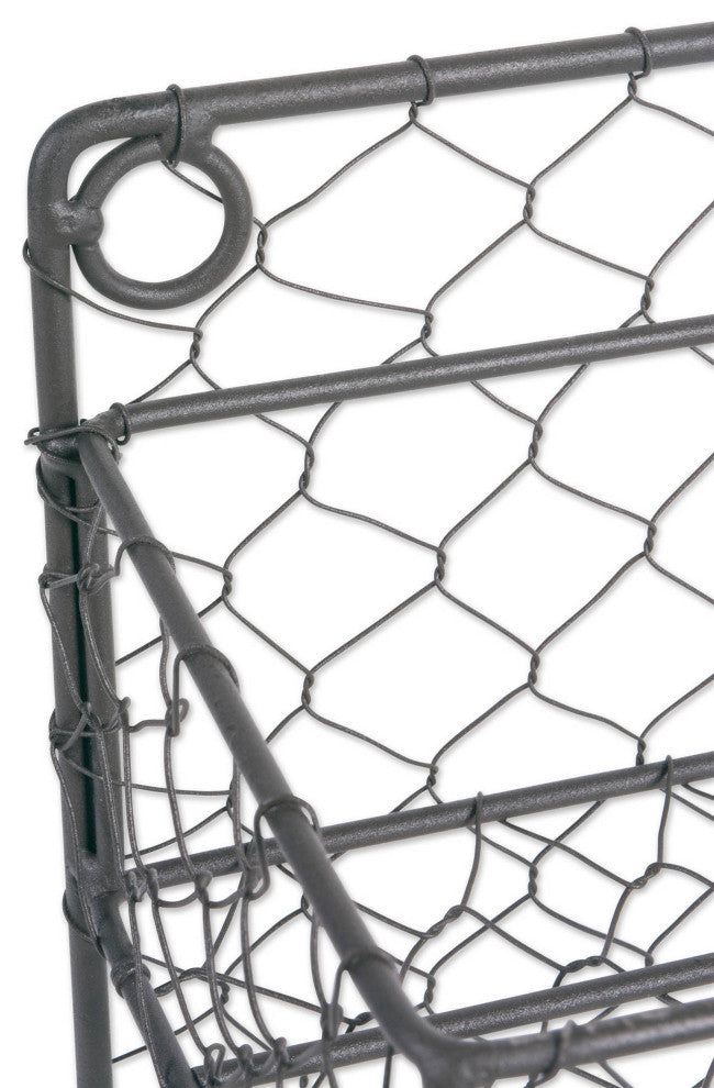 Double Wide 4 Row Chicken Wire Spice Rack