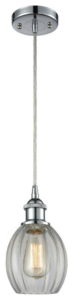 Eaton 1-Light Mini Pendant, Polished Chrome