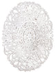 Frasso White Wall Medallion, White