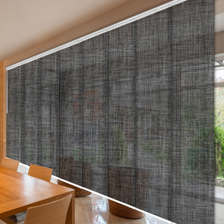 Lizbeth 8-Panel Track Extendable Vertical Blinds 130-175"W