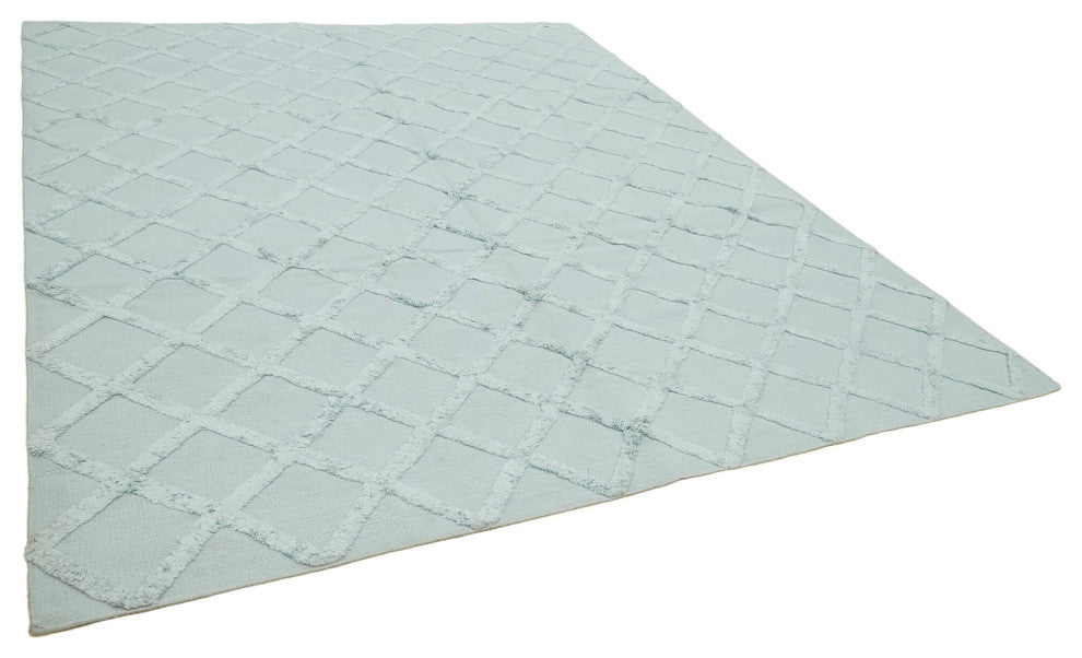 Rug N Carpet - Hand-knotted Modern Design 8' 0'' x 10' 0'' Flatweave Kilim Rug