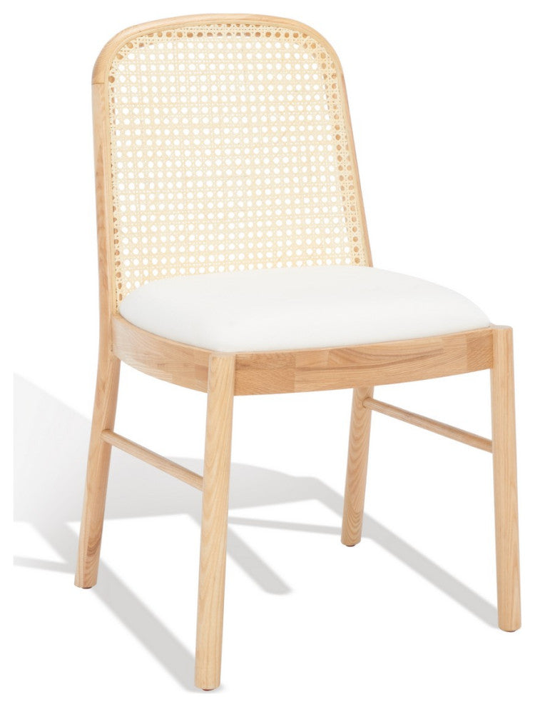Safavieh Couture Annmarie Rattan Back Dining Chair, Natural