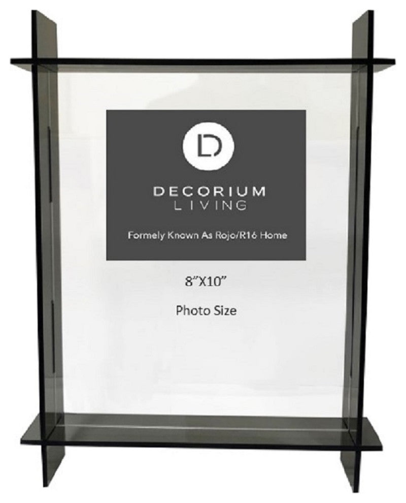 Grey Lucite Picture Frame, 8x10
