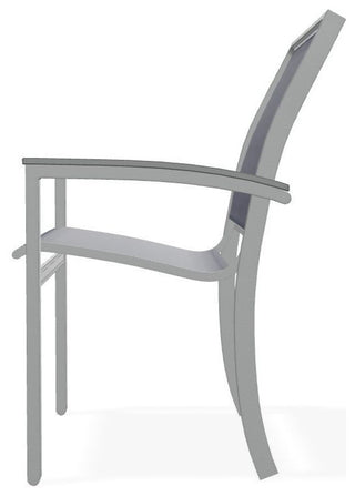 Bazza Sling Stackable Outdoor Dining Chair, Collect Indigo/Graphite