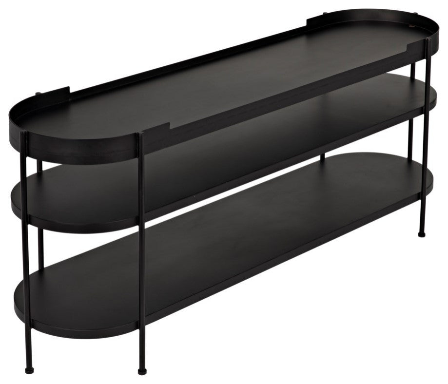 NOIR Furniture - Cassio Console, Black Metal - GCON321MTB