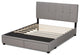 Netti-Light Gray Fabric Upholstered 2-Drawer Queen Size Platform Storage Bed