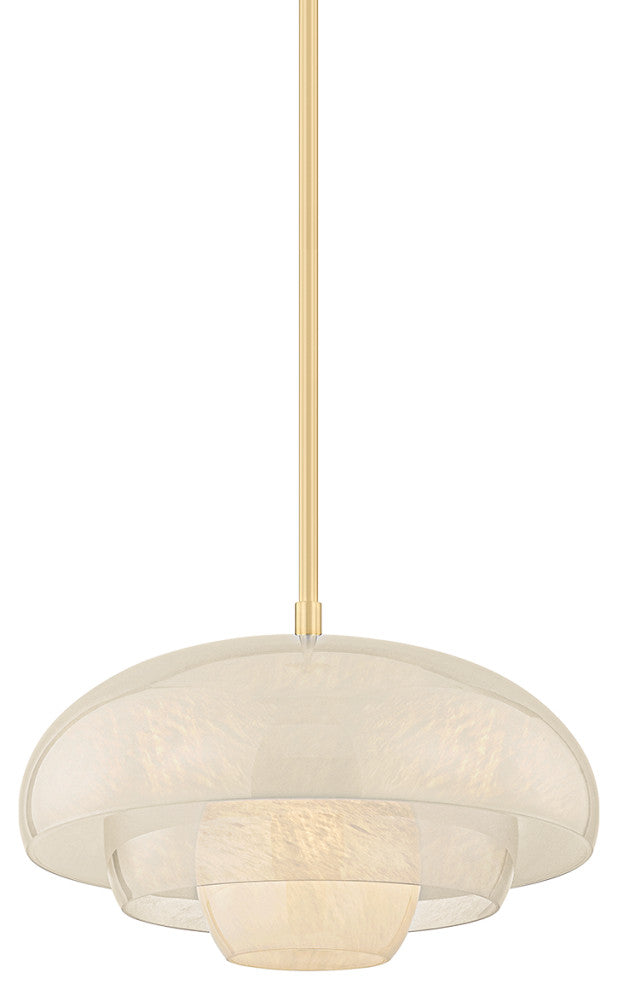 Hudson Valley Lighting Auburndale Pendant, Aged Brass