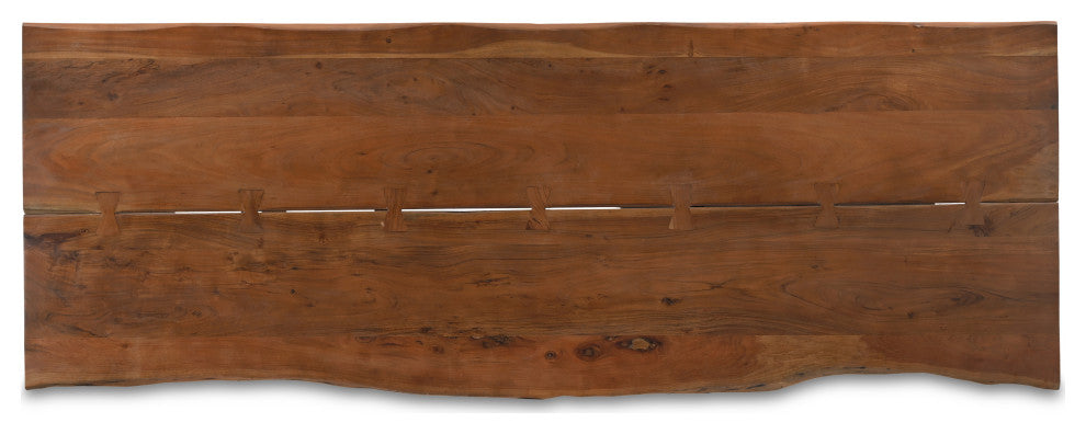 Athea Butterfly Dark live Edge Dining Table - 120"