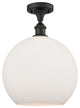 Innovations 516-1C-OB-G121-12 1-Light Semi-Flush Mount, Oil Rubbed Bronze