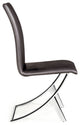 Zuo Delfin Dining Chairs, Set of 2, Espresso