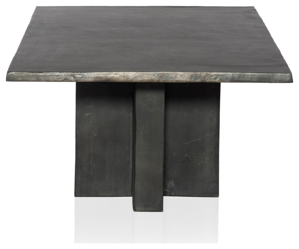 Terrell Outdoor Coffee Table-Aged Grey