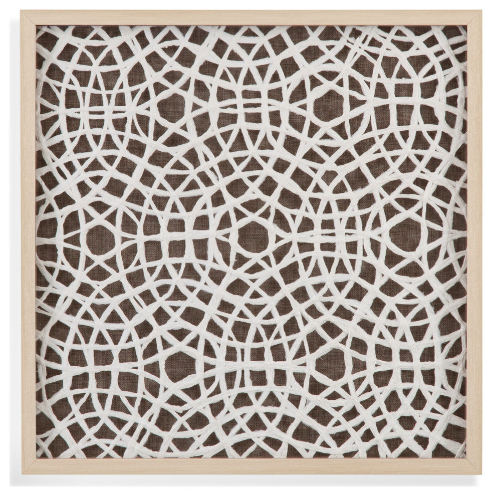 Lined Wall Art - Brown