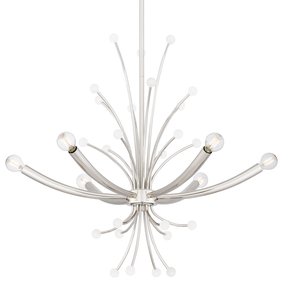 Quoizel PCKIE5029 Kiera 6 Light 29"W Sputnik Chandelier - Polished Nickel