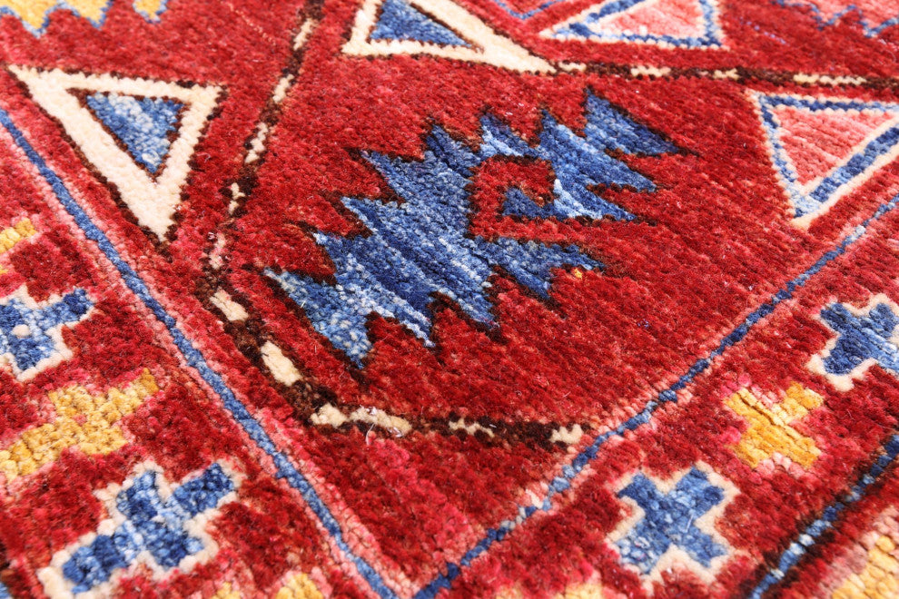 6' 6" X 9' 5" Hand-Knotted Bokhara Wool Rug Q11266