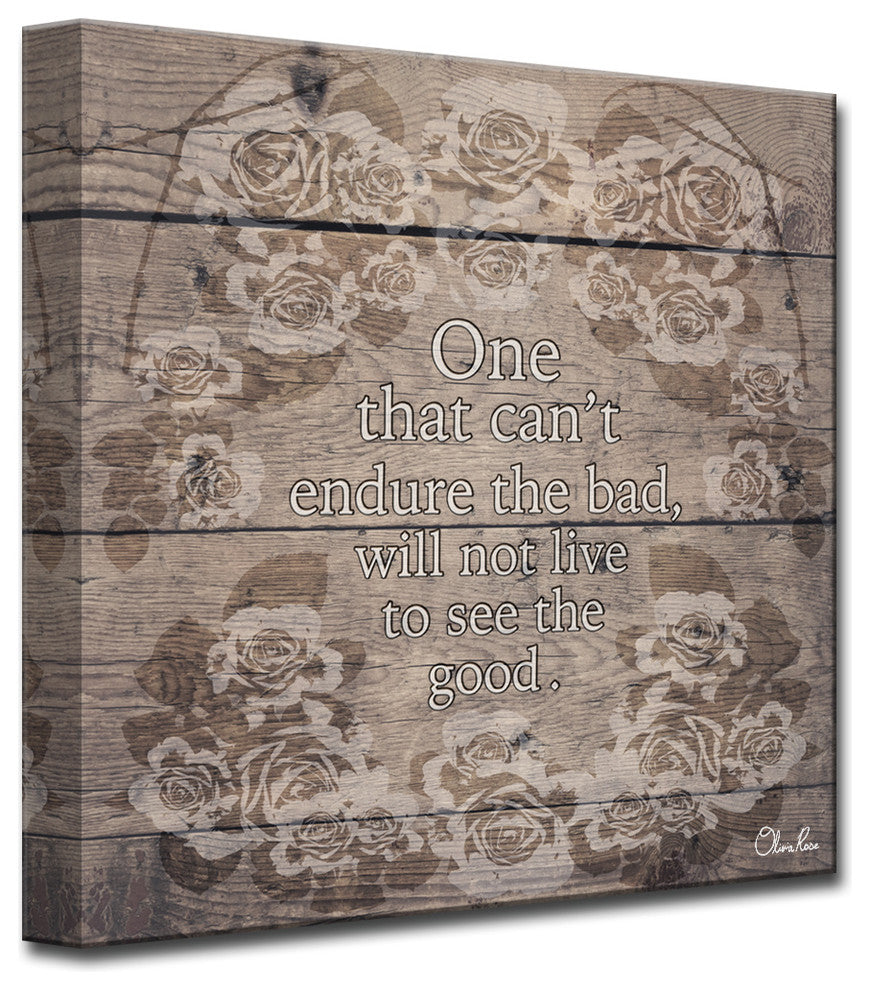 Ready2HangArt Wrapped Canvas Inspirational Wall Art, See Good, 16"x16"