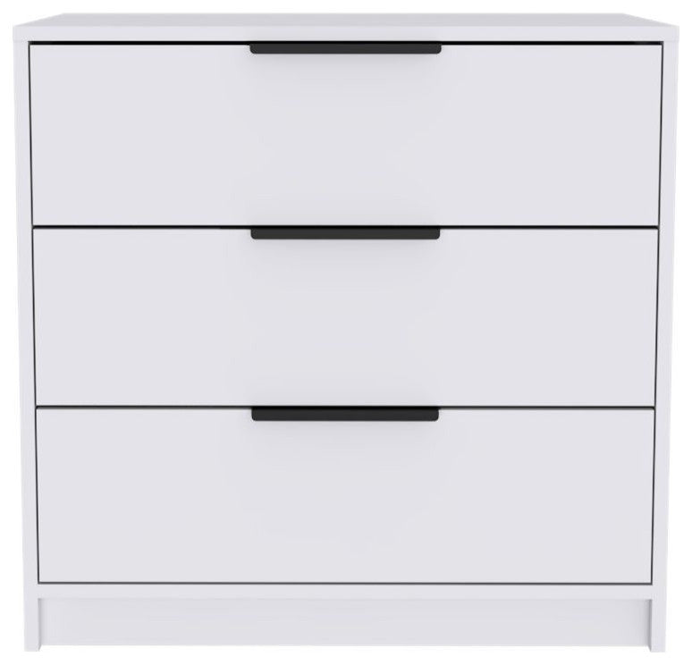 Egeo 3 Drawers Dresser, White