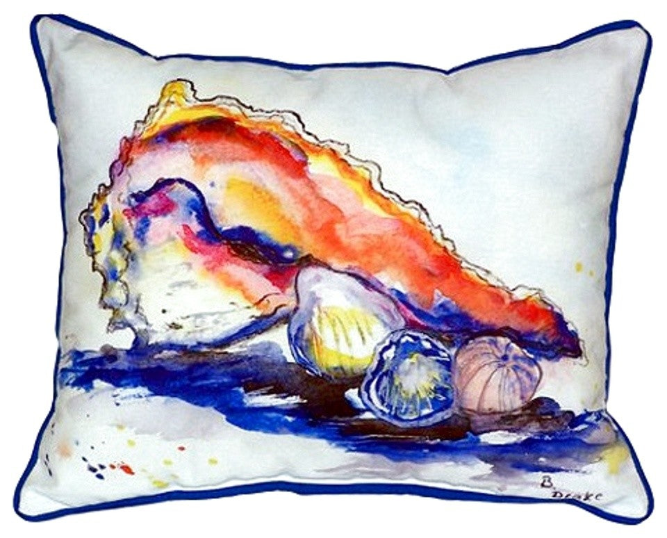 Betsy's Conch Small Indoor/Outdoor Pillow 11x14 - Set of Two