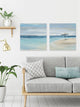 Paradise Shore II Diptych, 96"x48"