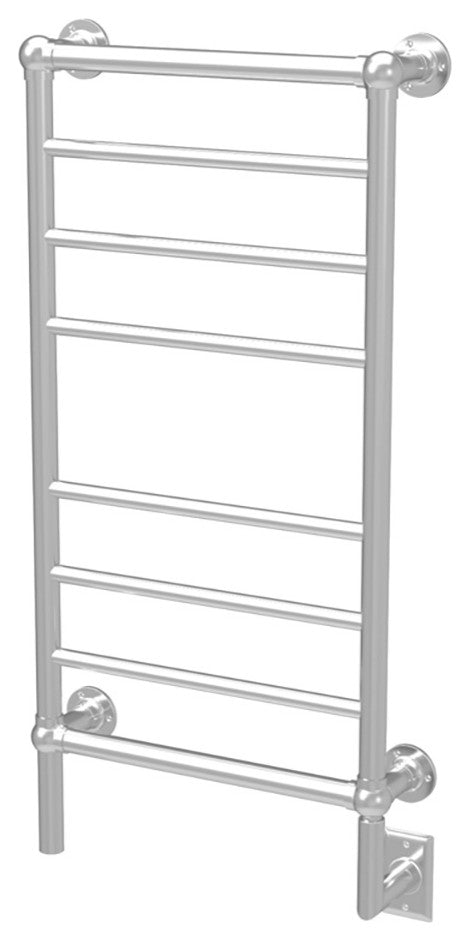 Amba T-2536 Traditional Towel Warmer with 8 Round Bars, Brushed Finish