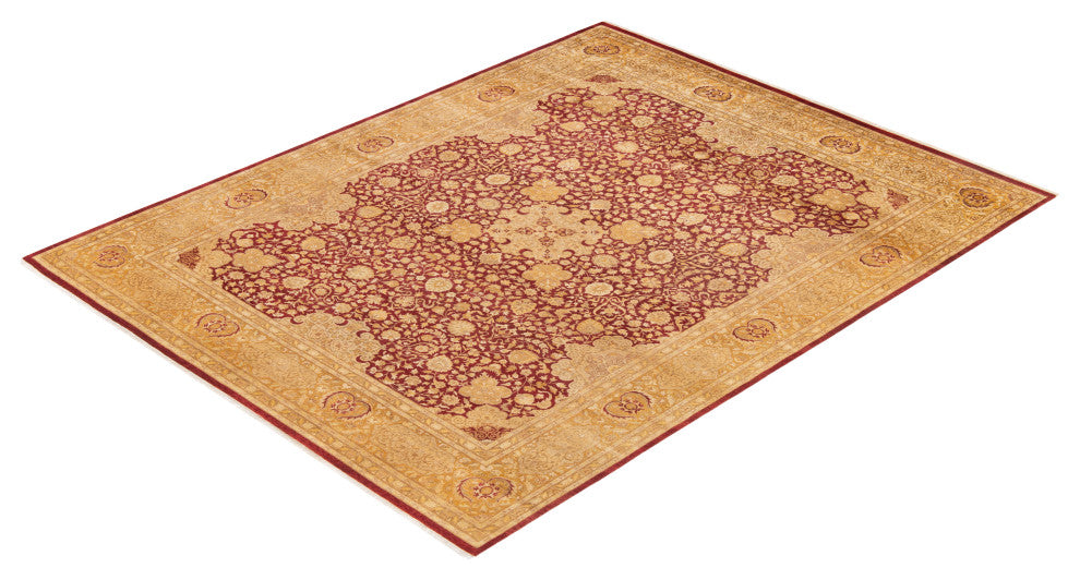 Mariah, One-of-a-Kind Hand-Knotted Area Rug Orange, 8'2"x10'6"