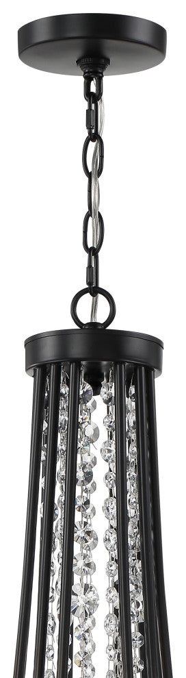 Gabrielle 12-Light Matte Black Chandelier