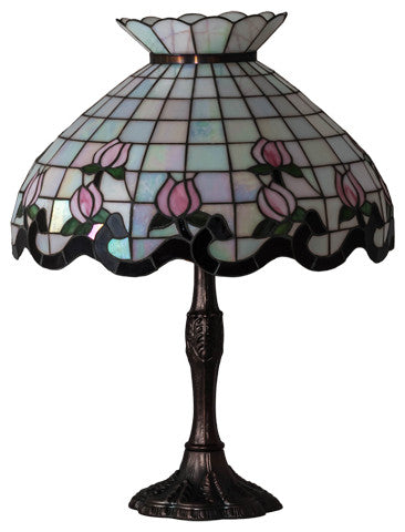 Meyda Lighting 232791 26" High Roseborder Table Lamp