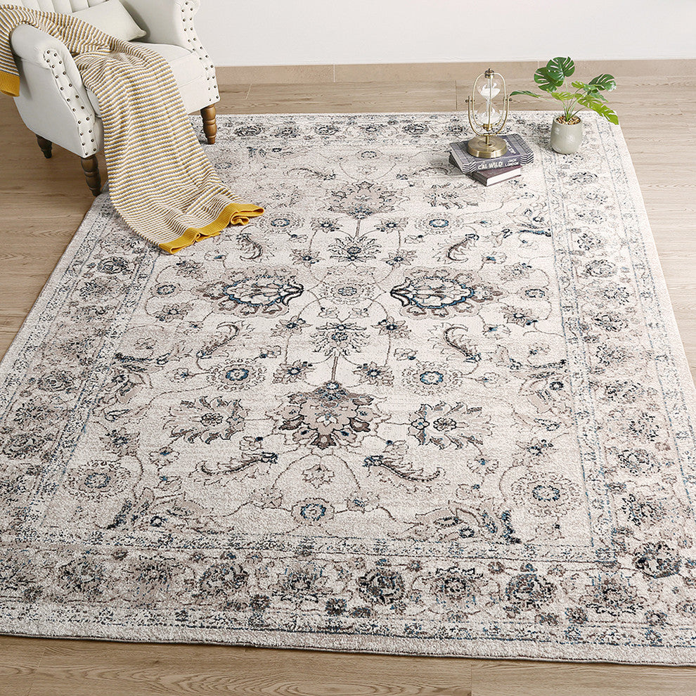 LNC Rugs Mat Indoor Distressed Vintage Area Rug, 5' X 8'