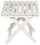 Shine Company Adirondack Folding Table With Hydro-Tex Finish, Eggshell White