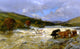 Henry William BanksDavis The Wye in Flood, 18"x27" Wall Decal