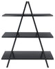 Modern A-frame 3-tier Shelving, Black