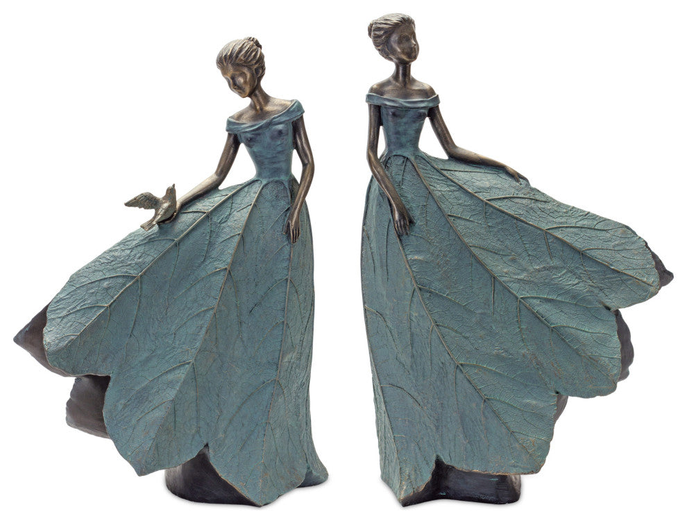 Garden Figurine, 2-Piece Set