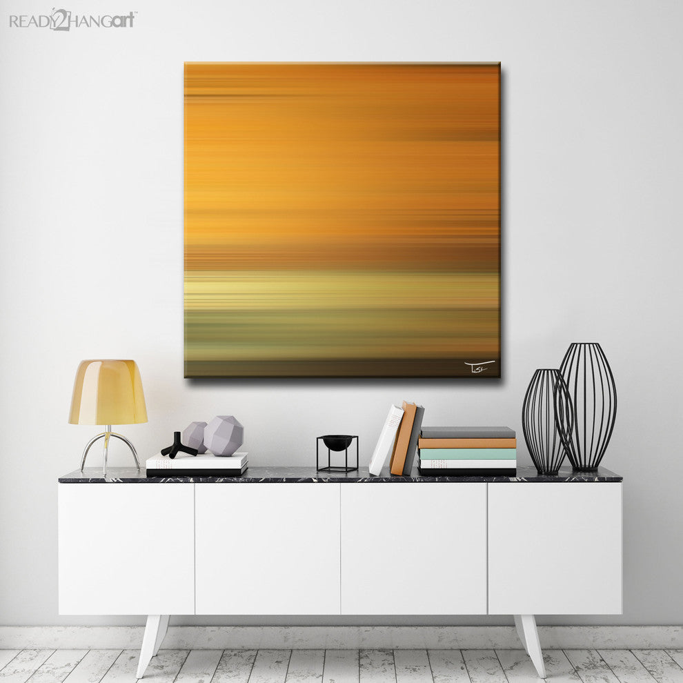 Ready2Hangart  'Blur Stripes Lix' By Tristan Scott Canvas Art , 12" Hx12"