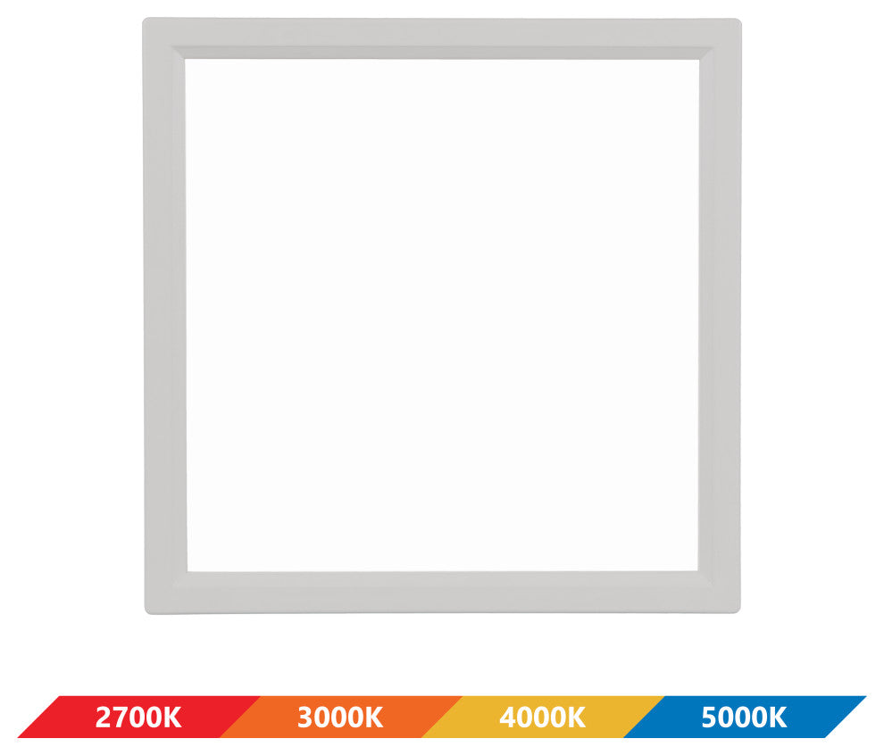 DSE6 Square 6" Edge-Lit LED Surface Mount Downlight, 2700k