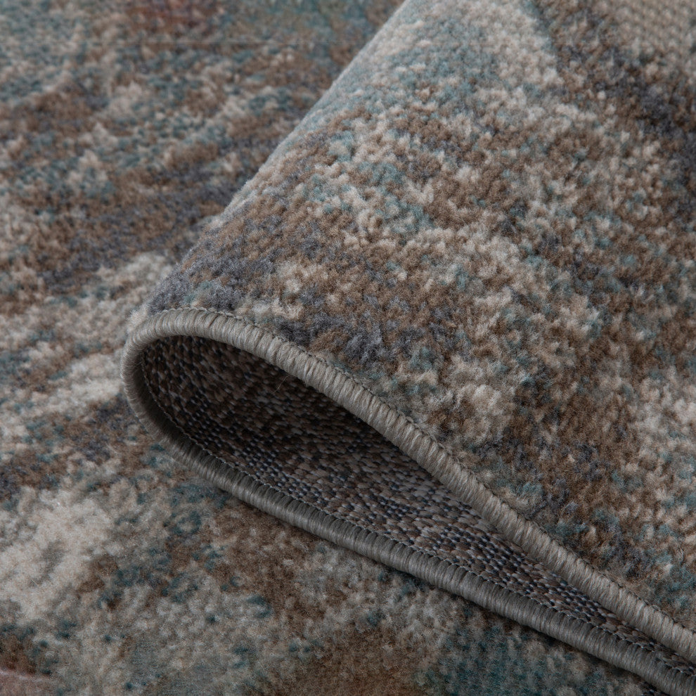 Alpine Bella Area Rug, Brown, 1'10" x 2'11", Abstract