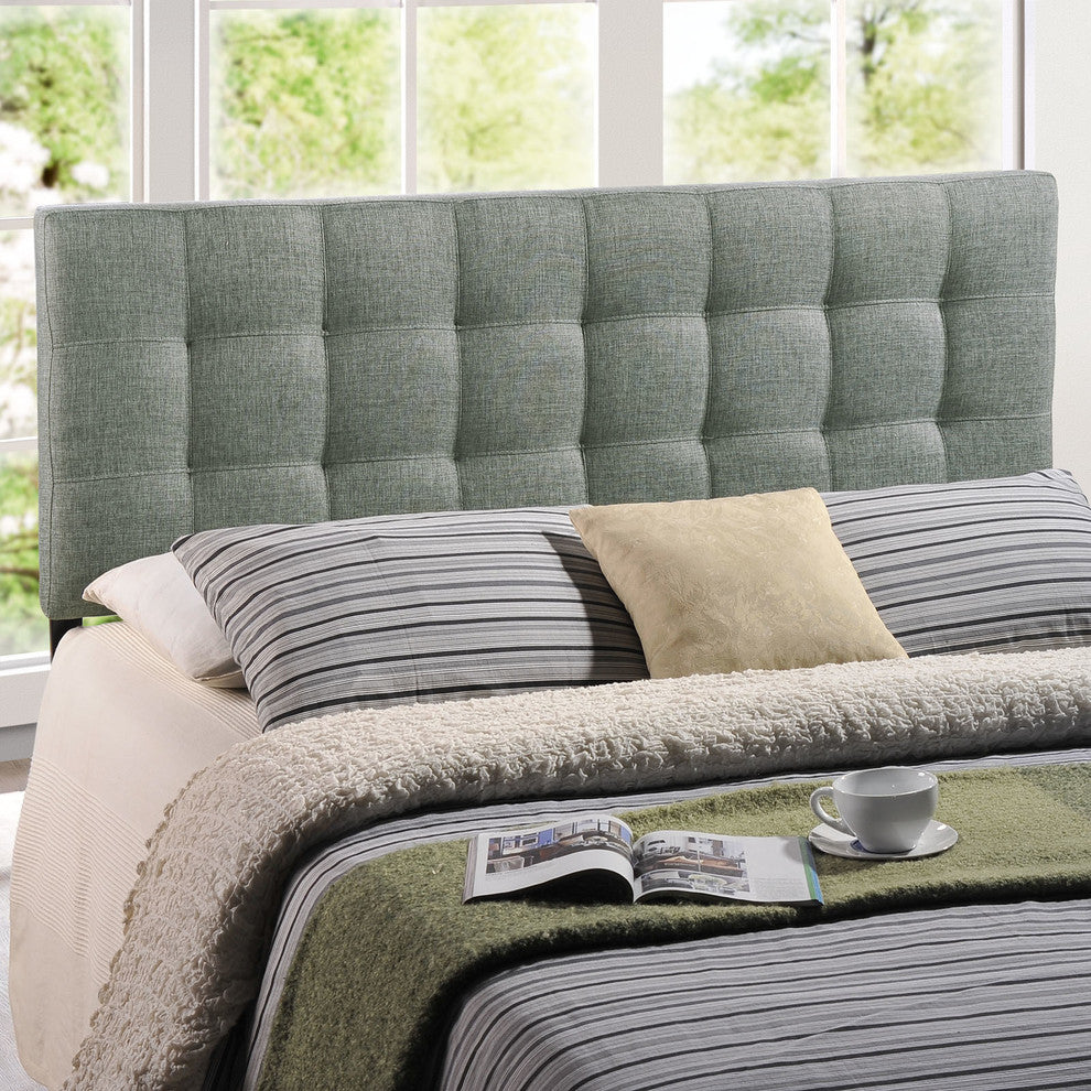 Modern Contemporary Bedroom Queen Headboard Gray