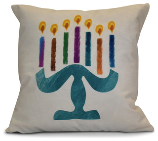 Decorative Holiday Pillow Geometric, Cream/Off-White, 26"x26"