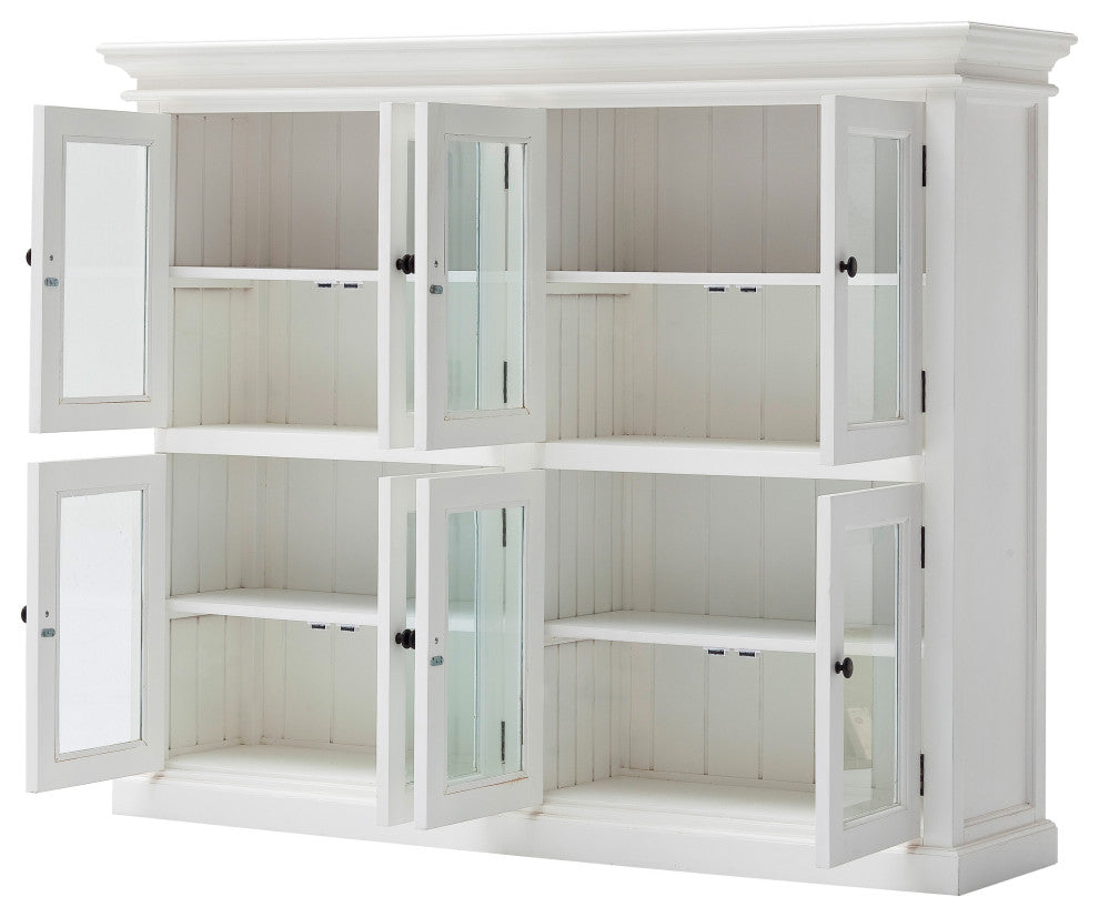 Classic White Two Level Mega Storage Cabinet