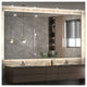 Backlit 3-Color LED Mirror for Bathroom, Anti-Fog Dimmable, 60x36