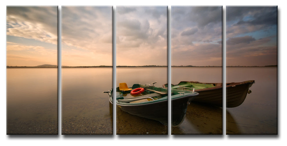 Ready2HangArt ''Boats'' 5-Piece Canvas Wall Decor Set