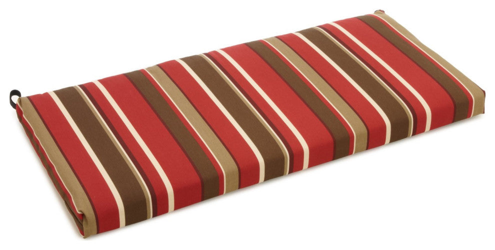 45"x19" Outdoor Spun Polyester Loveseat Cushion, Montserrat Sangria