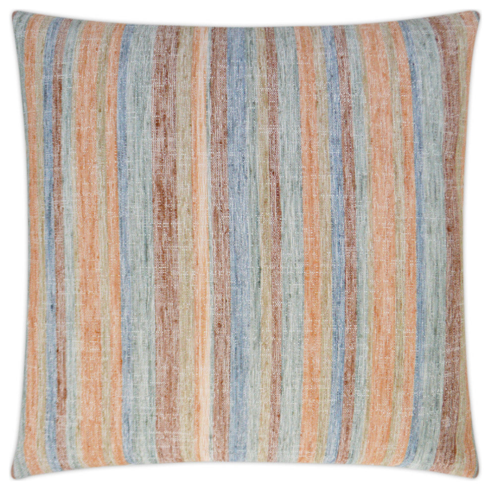 Faded Stripe Pillow - Spice