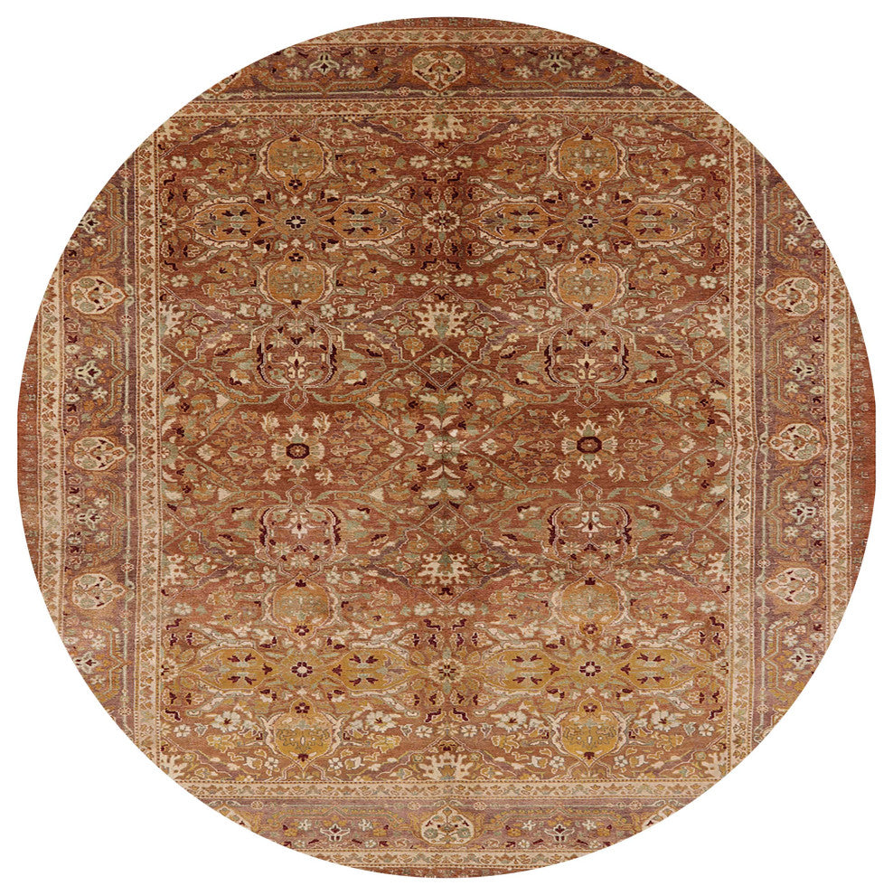 Ahgly Company Indoor Round Mid-Century Modern Area Rugs, 4' Round