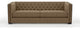 Nativa Interiors Mirel 94" Sofa, Brown, Classic Depth