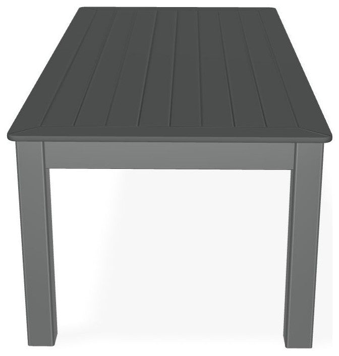 24" x 48" Marine Grade Outdoor Coffee Table, Graphite