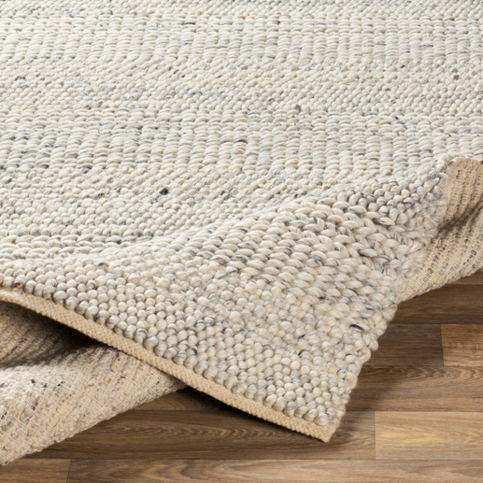 Surya Tahoe TAH-3708 Texture Area Rug, Cream, 8' x 10' Rectangle