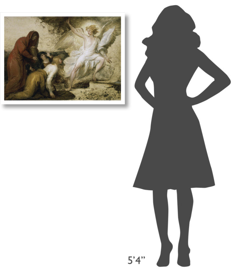 "The Angel at the Tomb of Christ" Digital Paper Print by Benjamin West, 32"x24"