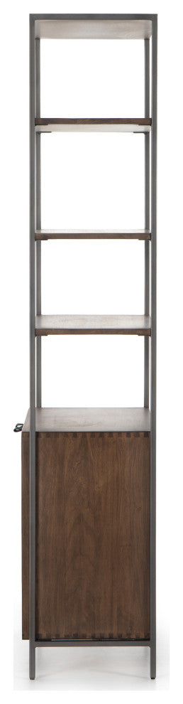 Trey Modular Wide Bookcase-Auburn Poplar