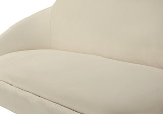 TOV Furniture Cloud Cream Velvet Settee