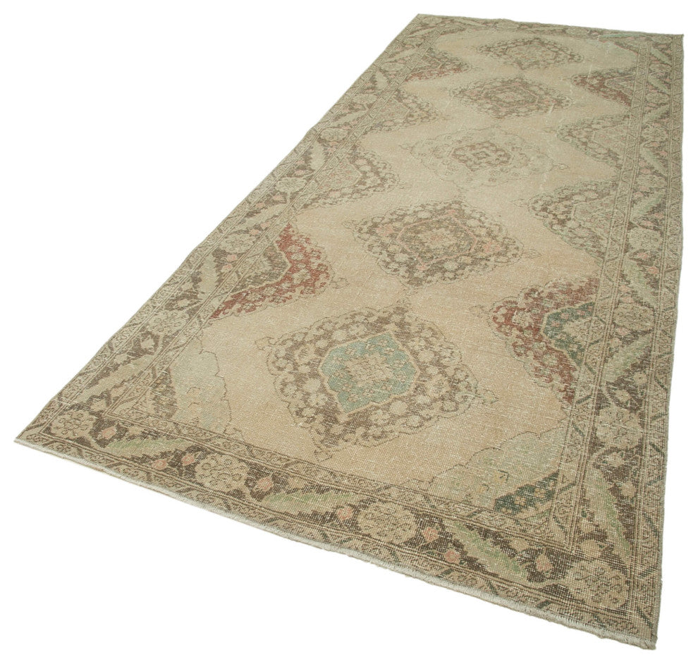 Rug N Carpet - Handwoven Turkish 4' 9" x 12' 2" Contemporary Runner Rug