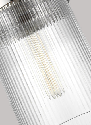Geneva Large Pendant, Polished Nickel